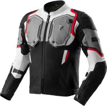 Moto bunda Moto bunda Rebelhorn Borg II černá / šedá / červená 3XL