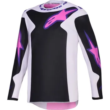 Moto bunda Dres FLUID GRID, ALPINESTARS (černá/světle šedá/fialová) 2026 XL