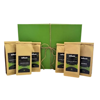 Dárkový potravinový koš Botanic Nadupaný čajový balíček - Dárkový balíček