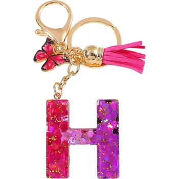Klíčenka Abeceda H/Růžová/Motýl