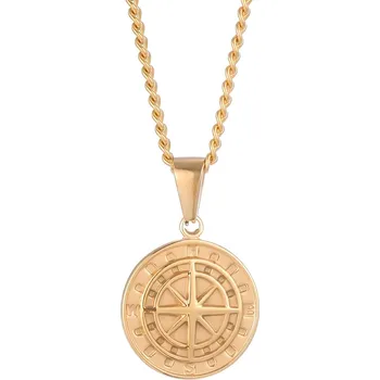 Náhrdelník IZMAEL Náhrdleník Compass Zlatá KP34231