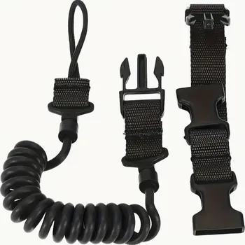 Airsoft Bezpečnostní popruh pistole SAFETY LANYARD“ (černý) Barva: černá