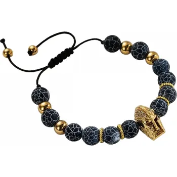 Náramek IZMAEL Náramek CE 28489 Zlatá/Černá KP28489