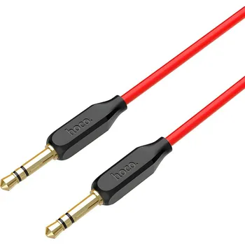 Audio kabel HOCO audio kabel UPA11 AUX jack 3,5mm 1m Červená/Černá