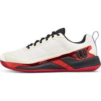 Pánská tenisová obuv Tenisová obuv Wilson Rush Pro 4.5 USO Tofu/Red obuv pánská wilson: UK 10|EUR 44 2/3|JP 28,5
