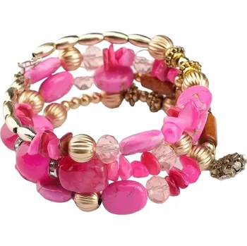 Náramek IZMAEL Náramek SP 33428 Tmavě Růžová KP33428