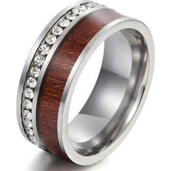 Prsten IZMAEL Prsten TR 17018 Stř./Hnědá KP17018 59mm KP17018