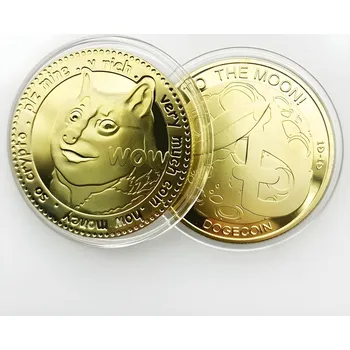 Přívěsek Mince Dogecoin - Zlatá/Typ2 KP-13454