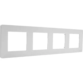 Centrální jednotka pro chytrou domácnost MOES Switch Frame - čtyřrámeček Bílá