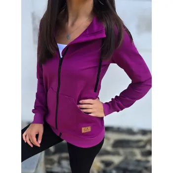 Dámská mikina Kulišárny Mikina dámská MAGENTA zipper VELIKOST: 40