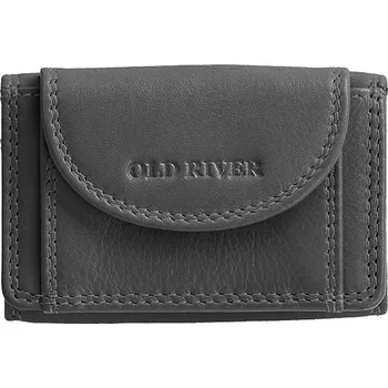 Old river Malá kožená peněženka Grau