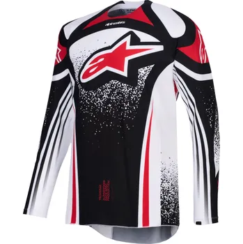 Moto dres Motokrosový dres Alpinestars Techstar Nomur černo-bílo-červený M