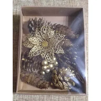 Dekorační přízdoby sada zlatá