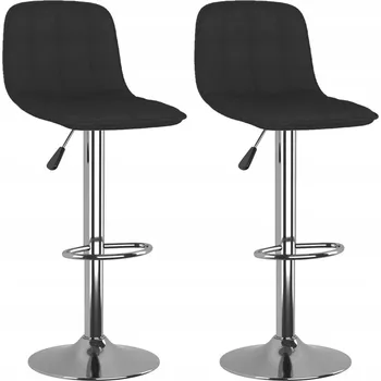 Barová židle Barová otočná stolička 42,5x45 černá - 100% polyester