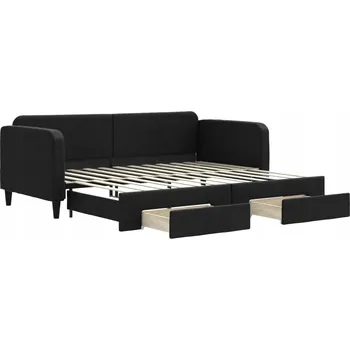 Postel Čalouněná jednolůžková postel 90x200 černá