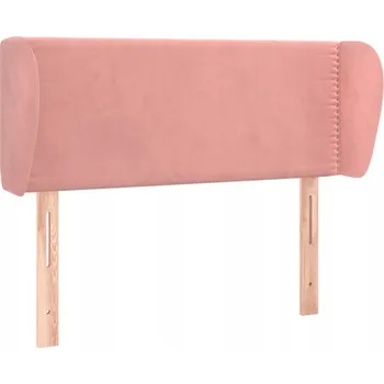 Čelo postele Uszak Samet Růžové 103x23x78/88 cm