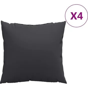 Polštář Černé zahradní dekorativní Polštáře 40x40 cm, polyester, voděodolné