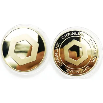 Přívěsek Mince Chainlink Zlatá
