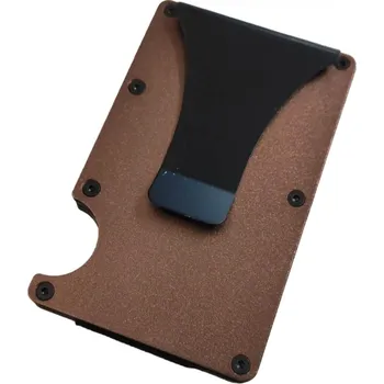 Peněženka Kovové pouzdro na karty Hnědá