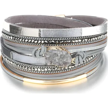 Náramek IZMAEL Náramek HE 18802 Šedá KP18802