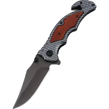 Kuchyňský nůž IZMAEL Outdoorový skládací nůž GI 27825 Šedá/Vzor 7.5 cm
