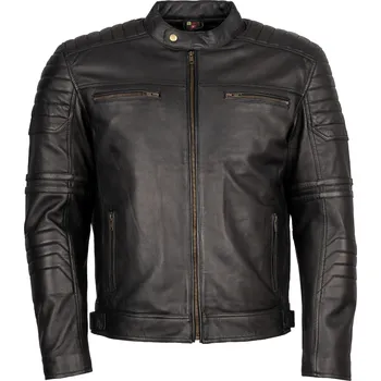 Pánská casual bunda Pánská Kožená Bunda River Rocky Black Brixton Černá Velikost: 8XL