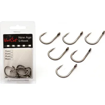 Rybářský háček Zemní háčky Uni Cat EW AGE S-HOOK 10 ks