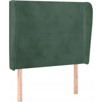 Čelo postele Uszak Samet 93x23x118 cm Tmavě zelená