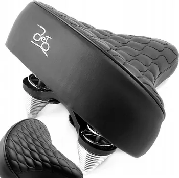 Sedlo na kolo Selle sedlo na kolo s pružinami Cruiser City pohodlné měkké prošívané sedlo