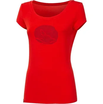 Dámské tričko Progress LIBERTA "KOLOUŠEK" dámské triko s bambusem červená Velikost: S