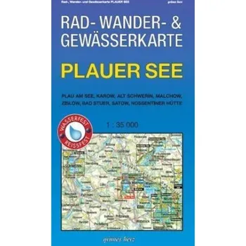 Rad-, Wander- und Gewässerkarte Plauer See