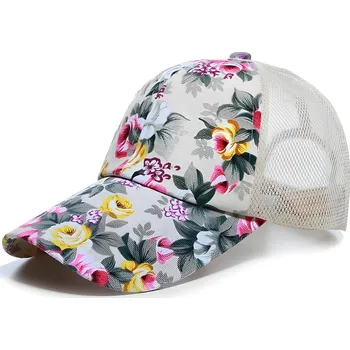 Kšiltovka Kšiltovka Kvety Bílá