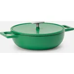 Tegame pánev Mattia 3.0, ø 26 cm - Smaltovaná litinová pánev s poklicí, matná zelená