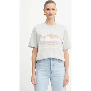 Dámské tričko Bavlněné tričko BOSS Orange C_Evi_11 50549195 šedá 09X, vel. XS