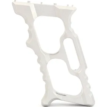 Sportovní střelba JJ Airsoft CNC hliníková rukojeť TD Minivert pro KeyMod / M-LOK předpažbí - stříbrná