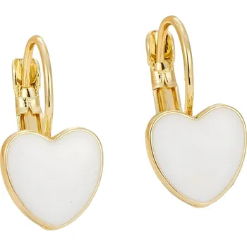 Náušnice IZMAEL Náušnice EL 38305 Zlatá/Bílá KP38305