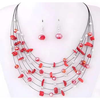 Souprava šperků IZMAEL Set BR 29101 Červená KP29101