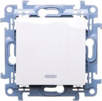 vypínač Jednopólový zvonkový vypínač pod omítku Kontakt Simon bílý CP1L.01/11