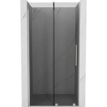 Sprchové dveře Mexen Velar posuvné sprchové dveře 90 cm, grafit, kartáčovaný nikl - 871-090-000-41-97 Sprchové dveře