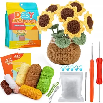 kreativní sada Sada na háčkování - Slunečnice
