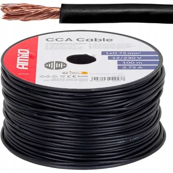 elektrický kabel Elektrický kroucený kabel Amio 1 x 0,75