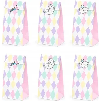 Sáček na potraviny Sáčky na sladkosti Partydeco jednorožec 6 kusů