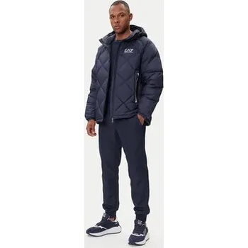 Dámská větrovka EA7 Emporio Armani Vatovaná bunda 7M001001 AF15923 UB102 Tmavomodrá Modern Fit S