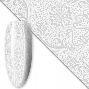 BÍLÁ #9 Přenosová Fólie na nehty