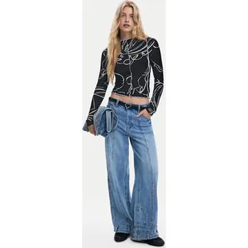 Oblečení a móda Desigual Halenka Londres 25WWTK49 Černá Regular Fit S