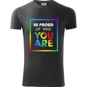 Pánské oblečení Be proud of who you are - Viper FIT - Pánské zůžené tričko - S ( Tmavá břidlice (šedá se zeleným nádechem) )