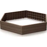 Vyvýšený záhon Prosperplast BASE WOODY hnědý 148 cm