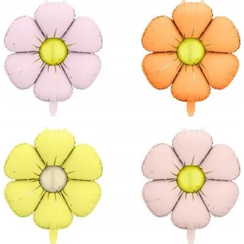 Balónek Fóliové balónky Party Deco květiny 65 cm 4 ks