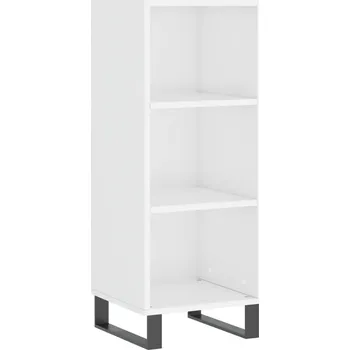 Knihovna Stojící vitrína bílá 32,5 x 34,5 x 90 cm