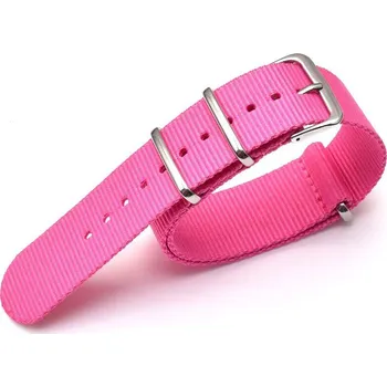 Řemínek na hodinky Nylonový řemínek Ricardo, růžový V1, NATO